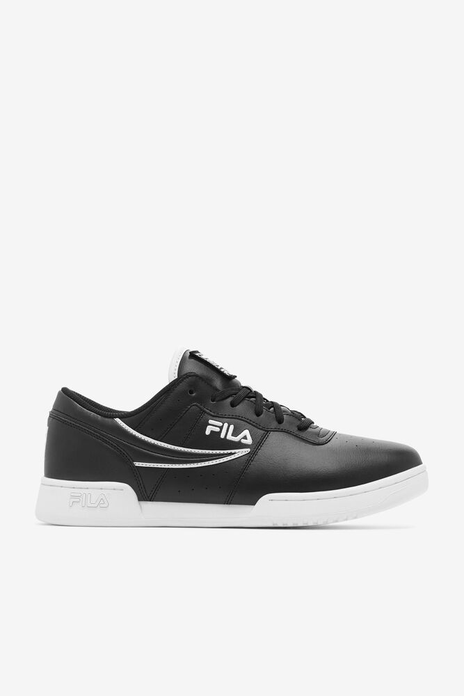 Fila Original Fitness Trainers Black/White - Mens - 52480UVBR